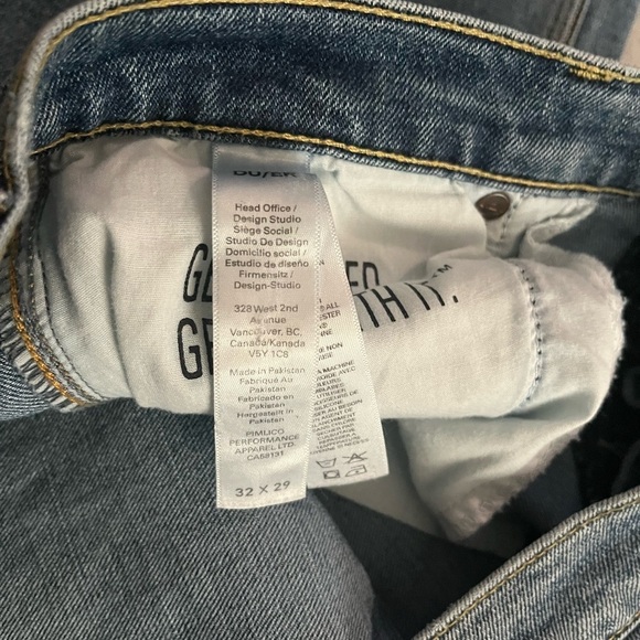 DU/ER Midweight Denim High Rise Straight (Button Fly) - W32 XL29 - Picture 11 of 11